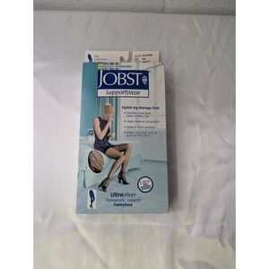 Jobst Ultra Sheer Mild Compression Hose 8-15 mmHg Plus Silky Beige Waist CT New